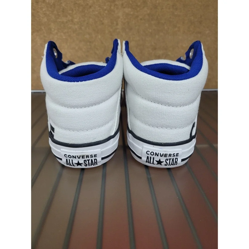 Converse Kids Chuck Taylor All Star Axel Mid Top Shoes 665819F White/Blue Sz‎ 3